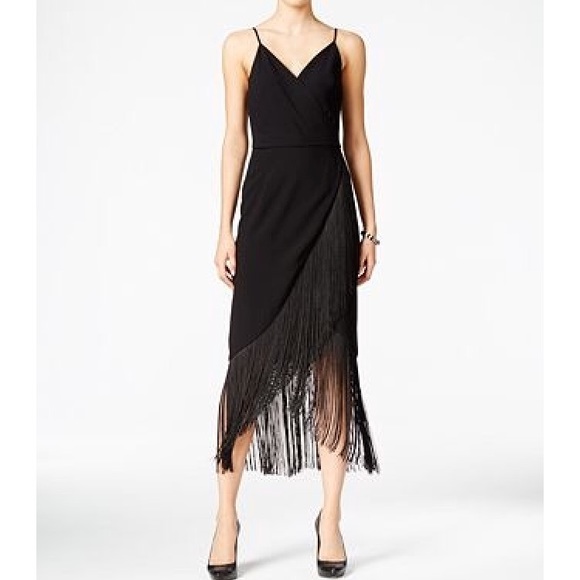 wrap fringe dress